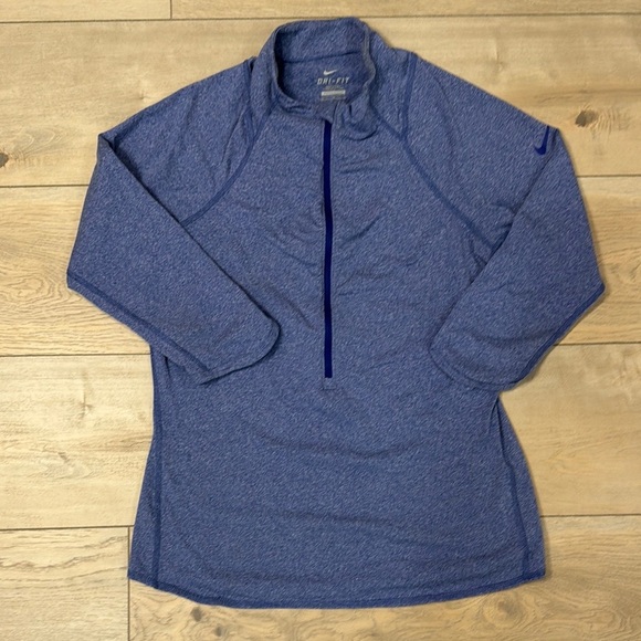 Nike Dri-Fit Baseline 3/4 sleeve half zip - Picture 1 of 8
